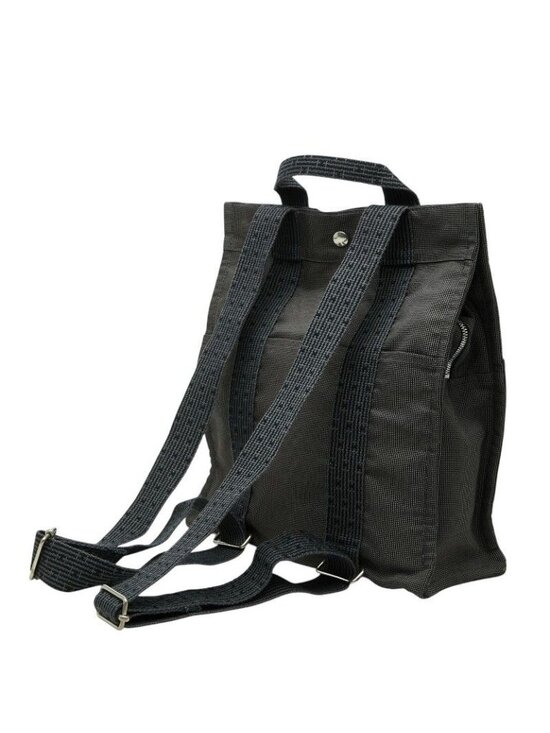 Hermes Her Line a Dos MM Backpack 2-Way Handbag Gray Canvas main image 8